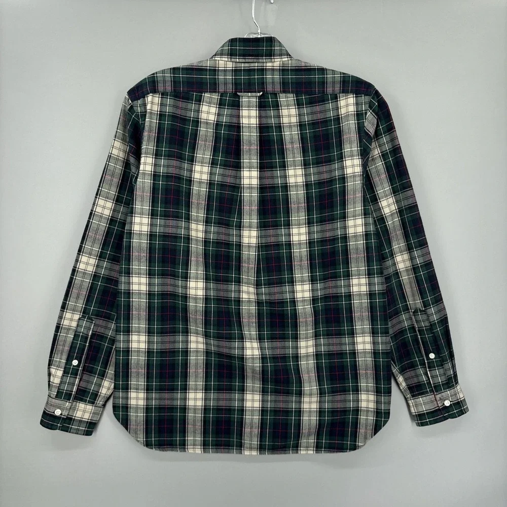 Polo Ralph Lauren Shirt Mens M Green Plaid Classic Fit Button Down Long Sleeve